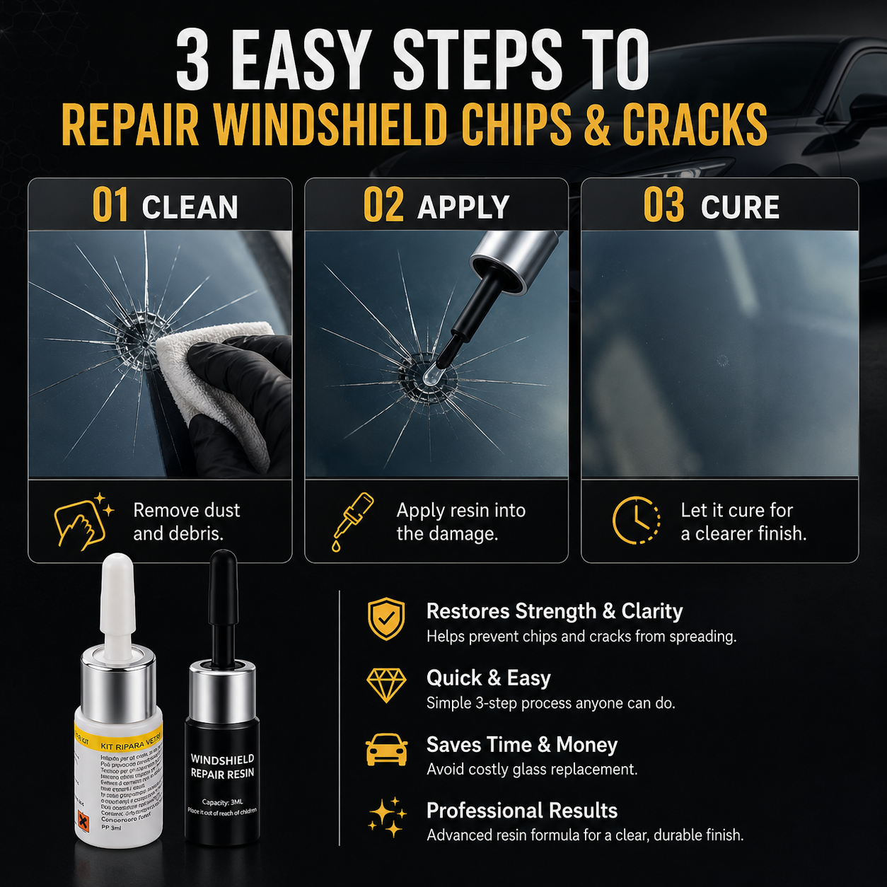 CarPoint™ Windshield Cracked Repair