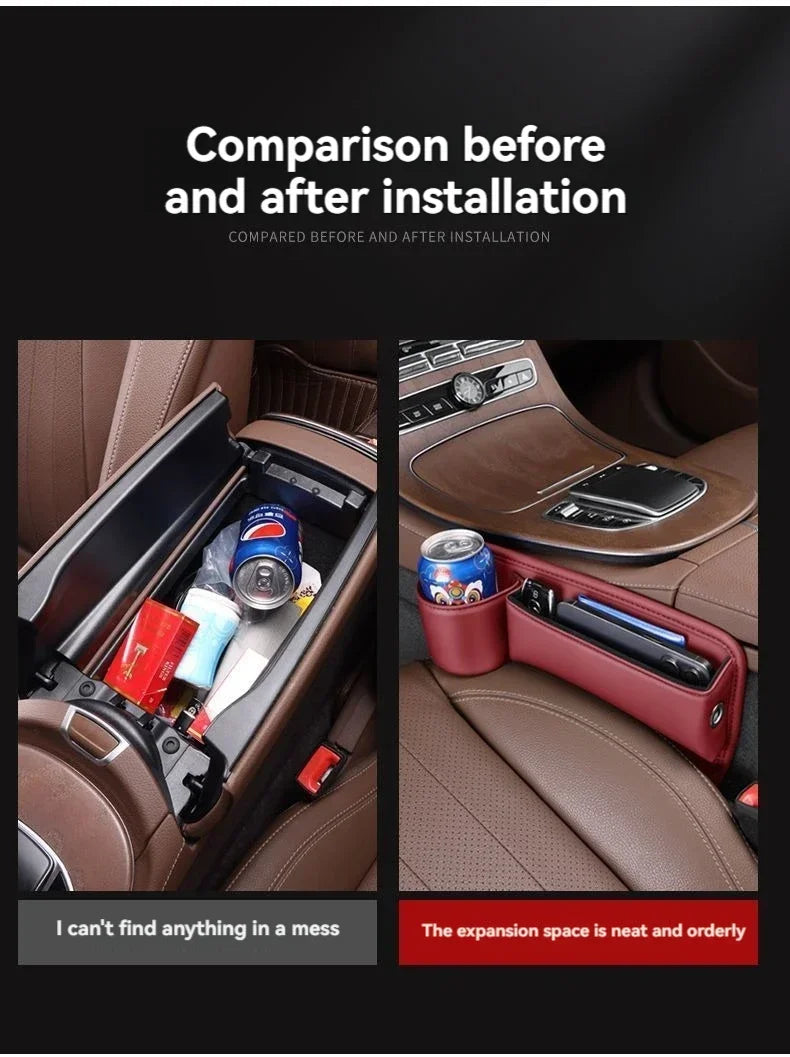 🔥HOT SALE 50% OFF 💖Car leather cup holder gap bag